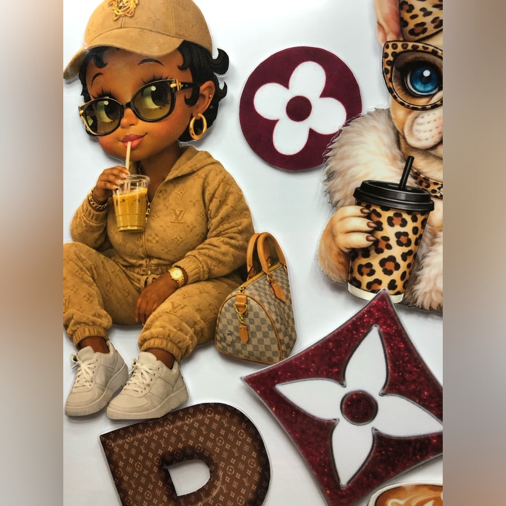 SET# 9—-Designer-Inspired Monogram Magnet Set - Picture 2 of 5